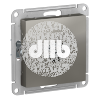 Розетка ATLASDESIGN TV проходная 4DB механизм сталь