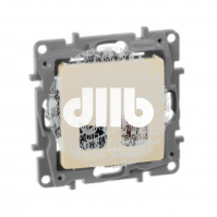ETIKA Розетка телефонная+компьютерная RJ11+RJ45 категория 5 UTP слоновая кость