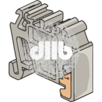 Фиксатор торцевой BADRL для рейки DIN2