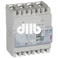 Выключатель автоматический четырехполюсный DPX3 160 100А 36кА