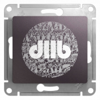 GLOSSA TV розетка проходная 4DB механизм сиреневый туман