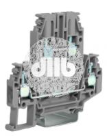 Клемма проходная 4 кв.мм. 2 уровня винт DBC.4/GR