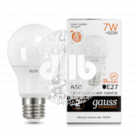 Лампа светодиодная LED 7вт 230в Е27 теплый Gauss El ementary