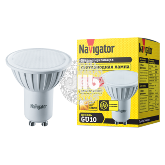 Лампа светодиодная LED 3вт 230в GU10 тепло-белая