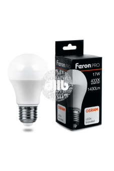 Лампа светодиодная LED 17вт Е27 белый Feron.PRO OSRAM