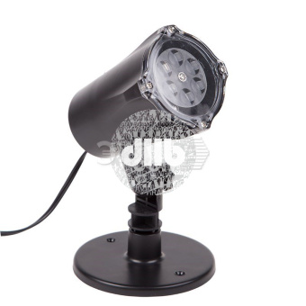 LED проектор, белые снежинки,  220В