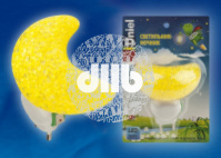 Ночник светодиодный  DTL309 0,1W 1LED желтый Месяц Uniel