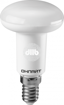 Лампа светодиодная LED зеркальная 5вт E14 R50 белый ОНЛАЙТ