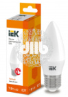 Лампа светодиодная LED 7вт Е27 тепло-белый матовая свеча ECO