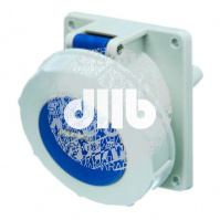 Розетка панельная 32А 2Р+E IP67 TwinCONT