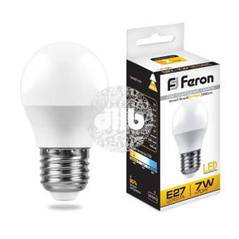 Лампа светодиодная LED 7вт Е27 дневной шар