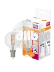 Лампа светодиодная LED 5Вт E14 CLB60D тепло-бел, Filament диммируемая,прозр.шар OSRAM