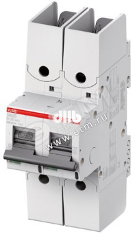 Выключатель автоматический двухполюсный 63А S802S-D63-R