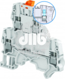 Клемма винтовая ZS4-D2-S-T2 - 4 мм?, 2 уровня, 4 зажима, ножевой разъединитель на верхнем уровне, 2 