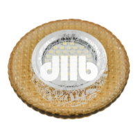 DLS-L135 GU5.3 GLASSY/GOLD Светильник декоративный встраиваемый, серия Luciole. Без лампы, цоколь GU