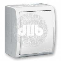 Выключатель одноклавишный, IP54 10А 250В, винтовой зажим, S15A, белый
