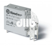 Миниатюрные PCB-реле + Faston 250, выводы с шагом 3мм + Faston 250(6.3x0.8мм), Контакты AgCdO, 1NO 1