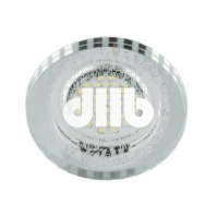 DLS-L127 GU5.3 CHROME/GLASSY Светильник декоративный встраиваемый, серия Luciole. Без лампы, цоколь 