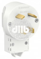 BLANCA скрытой установки вилка силовая 3р+n 32а, 400в, белый