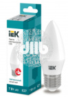 Лампа светодиодная LED 7вт Е27 белый матовая свеча ECO