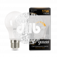 Лампа светодиодная LED 11Вт A60-dim E27 3000К диммируемая Gauss