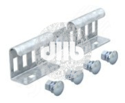 Соединитель кабельного лестничного лотка шарнирный 49x200 горячий цинк
