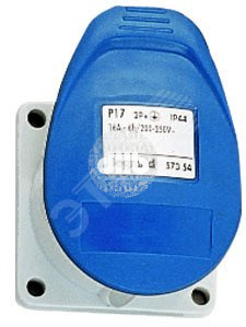 P17 Розетка силовая IP44 2К+З 230В 16А