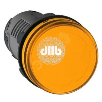 Лампа сигнальная желтая LED 220В DC