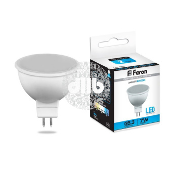 Лампа светодиодная LED 7вт 230в G5.3 дневная