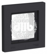 ATLASDESIGN AQUA 1-постовая РАМКА IP44, КАРБОН