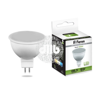 Лампа светодиодная LED 5вт 230в G5.3 белый