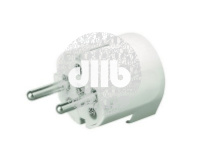 Вилка кабельная бытовая с боковым вводом кабеля черная 16А IP20 2P+E 230В