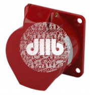 Розетка стационарная внутренняя 415 3Р+РЕ+N 16А 380В IP44 (20/120/1440) R(IN)-16-3P-PE-N-IP44