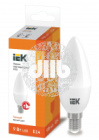 Лампа светодиодная LED 9вт Е14 тепло-белый матовая свеча ECO