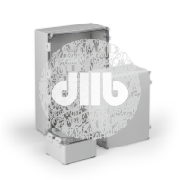 Cubo W 200 x 200 x 132, с петелями и замками, серая крышка, PC, IP66