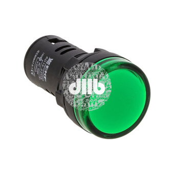 Лампа AD16-22HS LED матрица 22мм зеленый
