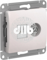 GLOSSA РОЗЕТКА двойная ТВ + компьютерная RJ45, кат. 5Е, ПЕРЛАМУТР