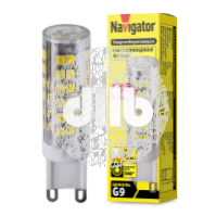 Лампа светодиодная LED 6вт 230в G9 тепло-белый капсульная