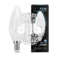 Лампа светодиодная LED 9.5Вт E14 свеча,белый Gauss