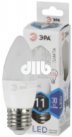 Лампа светодиодная LED B35-11W-840-E27  (диод, свеча, 11Вт, нейтр, E27) (10/100/4000) ЭРА