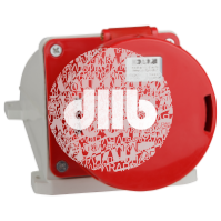 Розетка 145-125А-6h-380AC-3P+PE+N-IP67