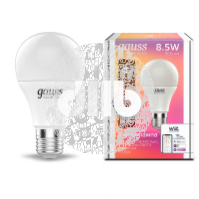Лампа светодиодная LED 8.5Вт 2700-6500K E27 A60 Smart Home RGBWGauss