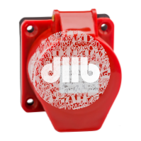 Розетка 324-32А-6h-380AC-3P+PE-IP44