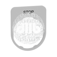 Держатель, маркировка, заподлицо, STOP гравировка, C1