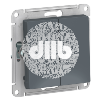 Переключатель двухклавишный ATLASDESIGN схема 6 10АХ механизм грифель