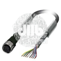 CABLE, 8-PIN, FREE CABLE END 5M LONG, FOR RFID SAFETY SWITCH 3SE63, ON STRAIGHT SOCKET M12, FOR 2A A