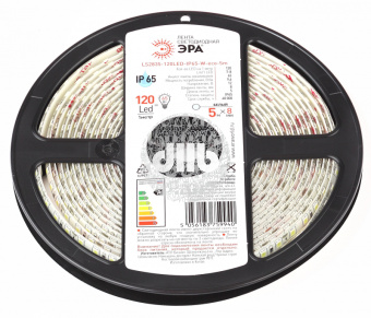 Светодиодная лента LS2835-120LED-IP65-W-eco-5m 12В ЭРА
