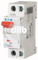 Выключатель автоматический PL7-C10/1N 10А, кривая отключения С, 1+N полюса, откл. способность 10 кА 