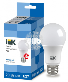 Лампа светодиодная LED 20вт Е27 дневной ECO