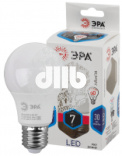 Лампа светодиодная LED A60-7W-840-E27 (диод, груша, 7Вт, нейтр, E27 (10/100/1500) ЭРА